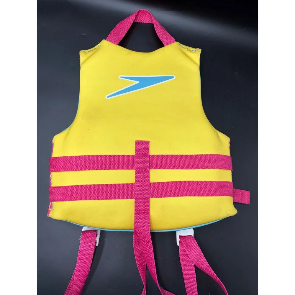 Speedo Child Life Jacket Vest Type III PFD USCG Approved 30-50lbs Pink Flamingo